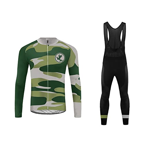 UGLY FROG MTB Deportes al Aire Libre, Ropa Ciclismo Invierno, Hombre Larga Conjunto + Pantalones de Acolchado 20D, Montar Ropa Set, Térmico, Transpiración FAEDXHUNP01