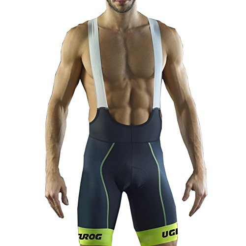 UGLY FROG MTB Ropa Ciclismo Culote Corto con Tirantes Y Badana Gel Culotte para MTB Ciclistas Hombre Culote MTB Pantalones Cortos