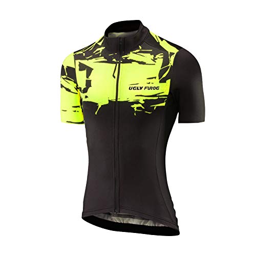 UGLY FROG Mujer Conjunto Ropa Ciclismo Maillot Ciclista Mangas Cortas Camiseta MTB para Verano DXWH03