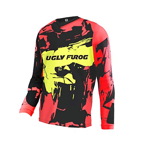 UGLY FROG Racewear FR Jersey Camiseta Largo FR Camiseta DH Downhill Enduro Jersey De Descenso Bicicleta Maillots Deportes y Aire Libre SJFL01M
