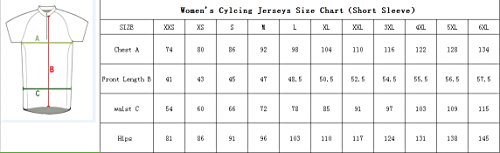 UGLY FROG Sets Ropa de Ciclismo, Maillot de Manga Corta y Culotte Corto para Mujer, Conjunto Ropa para Bicicleta Transpirable DXWX02
