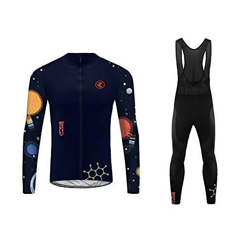 Uglyfrog Ciclismo Maillot Hombres Invierno Fleece Warm Jersey +Culotte Pantalones Largos Mangas Largas Bodies Ciclismo Ropa Maillot para Deportes al Aire Libre Ciclo Bicicleta