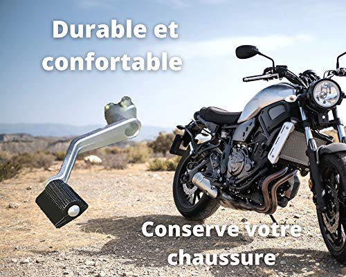 Ugozen - Cubierta De Goma De Pedal Moto , Accesorios Para Moto , Protector De Zapato Moto Palanca Cambios Pedal Motos , Antideslizante con un ancho de 39mm y un diámetro interno de 8mm Negro