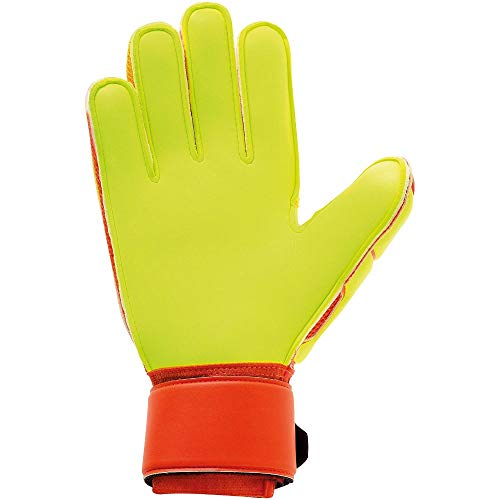 uhlsport Impulse Soft Flex Frame Guantes De Portero, Hombre, Dynamic Orange/Amarillo f, 6.5