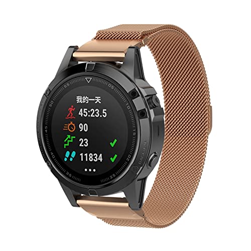 UHUA 10 Piezas/Paquete, Banda de reemplazo de reemplazo de Bucle de Malla metálica Ajuste for Garmin Fenix ​​5 / Fenix ​​5 Plus, Ajuste for Garmin Fenix ​​6 / Fenix ​​6 Pro