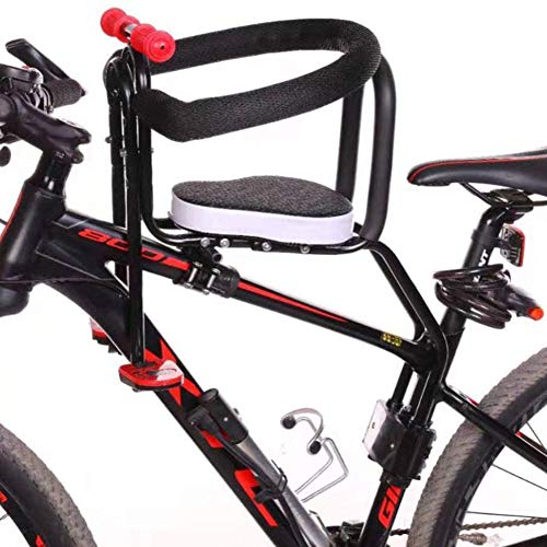 UIGJIOG Sillas De Bicicletas para Niños Bicicleta De Montaña/Vehículo Eléctrico Asiento De Seguridad Extraíble para Bebés con Delantera Reposabrazos Y Cojín Grueso para Niños 2 a 7 Años,Gris