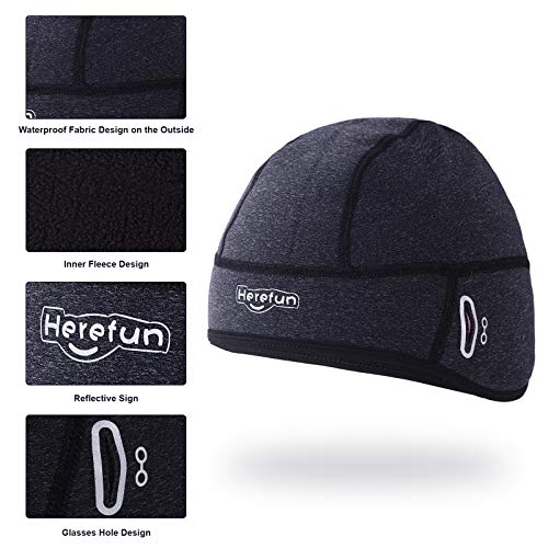 Ulikey Gorro Ciclismo, Gorro de Invierno Cálido a Prueba de Viento, Gorra de Running de Deportes de Invierno, Gorros Deporte al Aire Libre Térmico de Ciclistas, Apto Deporte al Aire Libre (Masculino)