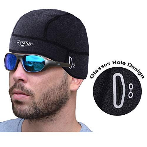 Ulikey Gorro Ciclismo, Gorro de Invierno Cálido a Prueba de Viento, Gorra de Running de Deportes de Invierno, Gorros Deporte al Aire Libre Térmico de Ciclistas, Apto Deporte al Aire Libre (Masculino)