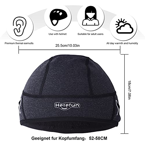 Ulikey Gorro Ciclismo, Gorro de Invierno Cálido a Prueba de Viento, Gorra de Running de Deportes de Invierno, Gorros Deporte al Aire Libre Térmico de Ciclistas, Apto Deporte al Aire Libre (Masculino)