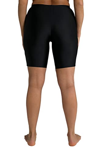 Ulla Popken Schwimmradler Pantalones Cortos de baño premamá, Negro (Schwarz 10), 44 para Mujer