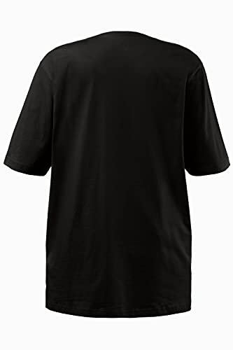 Ulla Popken V-Ausschnitt, Camiseta para Mujer, Negro (Schwarz 10), 68/70