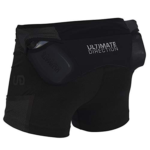 Ultimate Direction Hydro Skin - Pantalones Cortos para Correr para Mujer, Large, Onyx