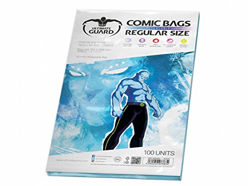 Ultimate Guard UGD020019 - Fundas para cómic (Reutilizables, tamaño Regular, 100 Unidades)