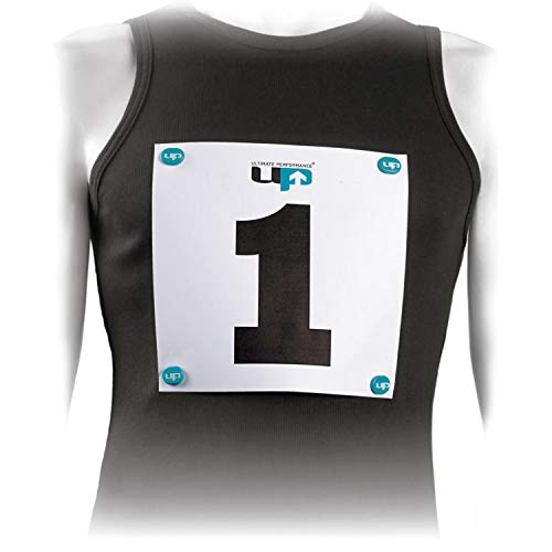 Ultimate Performance Race Number Magnets Imanes Porta Dorsal, Unisex Adulto, Amarillo, Talla única