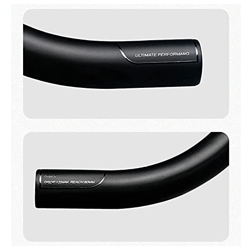 Ultraligero Manillar De Bicicleta De Carretera Fibra De Carbono, enrutamiento Interno Curva Bar Drop Bar 31.8x400/420/440mm Negro Mate Manillar Bici Carretera,31.8 * 400mm