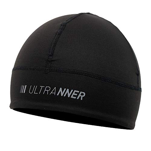 ULTRANNER - MUSALA | Gorro Invierno Running para Hombre y Mujer - con Fibra Micro Polar Termica y Transpirable - Apto para Trail Running Trekking Senderismo y Más - Color Negro