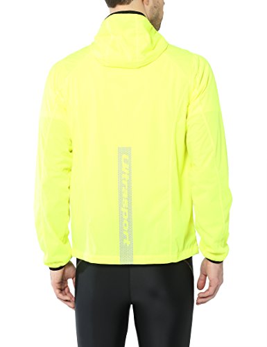 Ultrasport Chaqueta multifuncional de hombre Endy con Ultraflow 3.000, ligera y transpirable; por este motivo, ideal como chaqueta de correr, de entrenamiento o de ciclismo, impermeable y resistente al viento, Amarillo, M