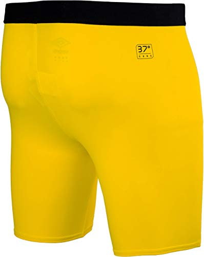 UMBRO Core Power Short Térmico, Hombre, Amarillo, S