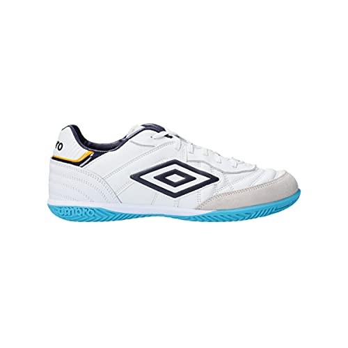 Umbro Speciali Eternal Team NT IC, Bota de fútbol, White-Evening Blue-Scuba Blue-Zinnia, Talla 7 US (40 EU)