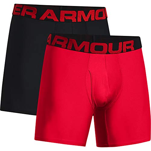Under Armour 1363619-600_M, Boxers de los Hombres, Red, M