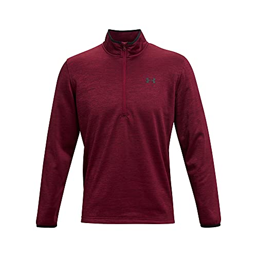 Under Armour Armour Fleece 1/2 Zip T-Shirt Camiseta, Liga Rojo/Negro (626), M para Hombre