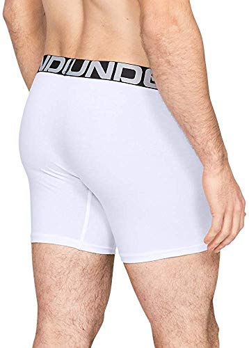 Under Armour Charged Cotton 6 Boxerjock – 3 Pack Ropa Interior, Hombre, Blanco, M