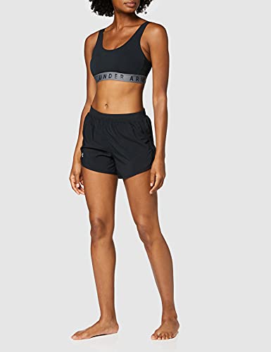 Under Armour Fly By 2.0, shorts deportivos, shorts de mujer mujer, Negro (Black / Black / Reflective) , S