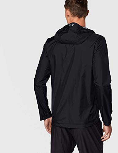 Under Armour Forefront Rain Chaqueta, Hombre, Negro, LG