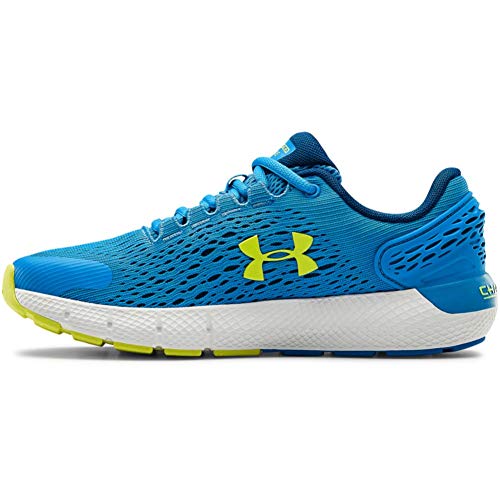 Under Armour Grade School Charged Rogue 2, Zapatillas para Correr de Carretera Unisex Niños, Azul Eléctrico/Azul Grafito/Rayo Amarillo (402), 35.5 EU