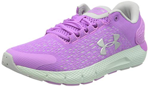 Under Armour Grade School Charged Rogue 2, Zapatillas para Correr Unisex Niños, Flor Exótica/Gris Halo/Plata Metalizada (501), 38 EU