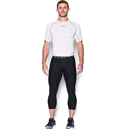 Under Armour HG Armour 2.0 3/4 Legging pantalón Largo, Hombre, Negro (Black/Graphite), L