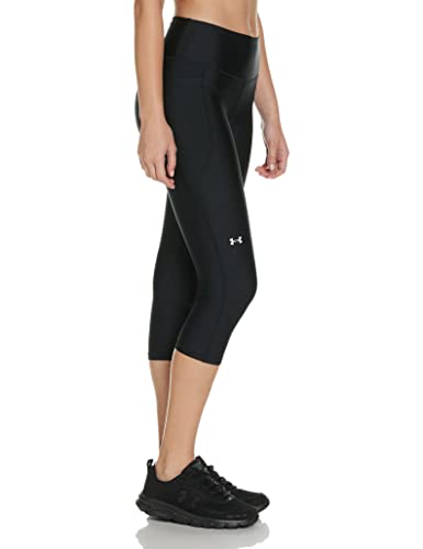 Under Armour HG Armour Hi Capri NS Mallas de Deporte, Mujer, Negro (Black/White), M