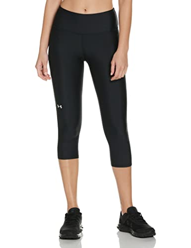 Under Armour HG Armour Hi Capri NS Mallas de Deporte, Mujer, Negro (Black/White), M