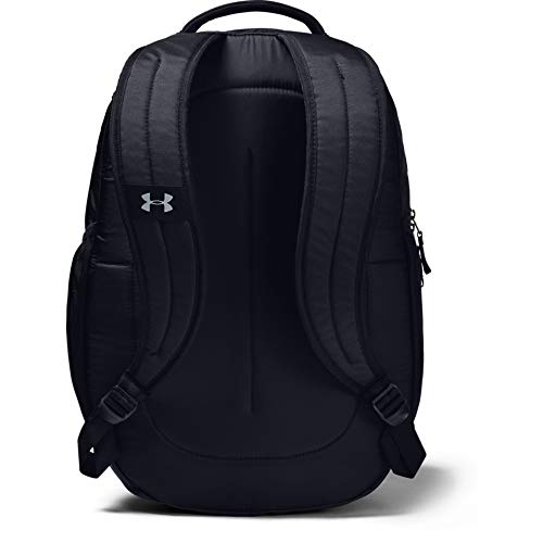 Under Armour Hustle 4.0, accesorio deportivo, mochila para portátil resistente al agua unisex, Negro (Black / Black / Silver) , One Size