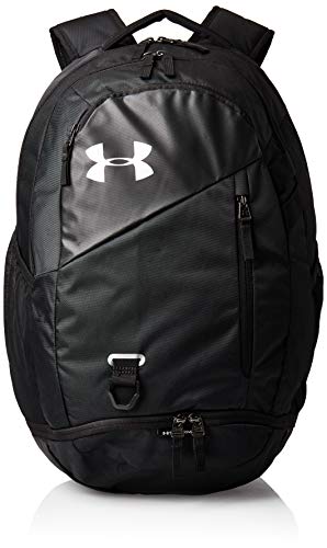 Under Armour Hustle 4.0, accesorio deportivo, mochila para portátil resistente al agua unisex, Negro (Black / Black / Silver) , One Size