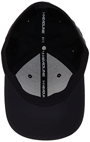 Under Armour Men's Golf Headline Cap 3.0, gorra con visera clásica, gorra para hombre hombre, Negro (Black/White (001)), M/L