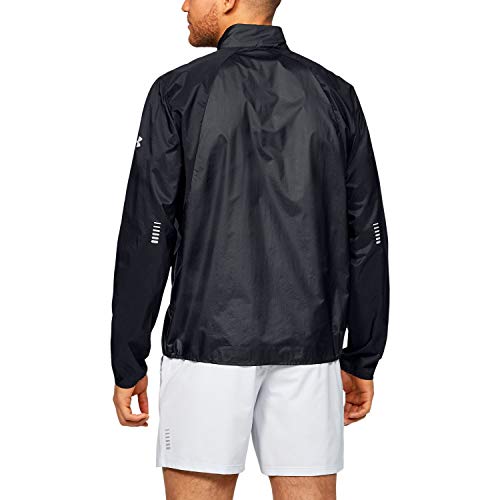 Under Armour Men's Run Impasse Wind Jacket , Black (001)/Reflective , X-Large