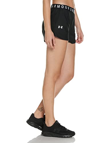 Under Armour Play Up Shorts 3.0, Corto mujer, Negro (Black / Black / White) , S