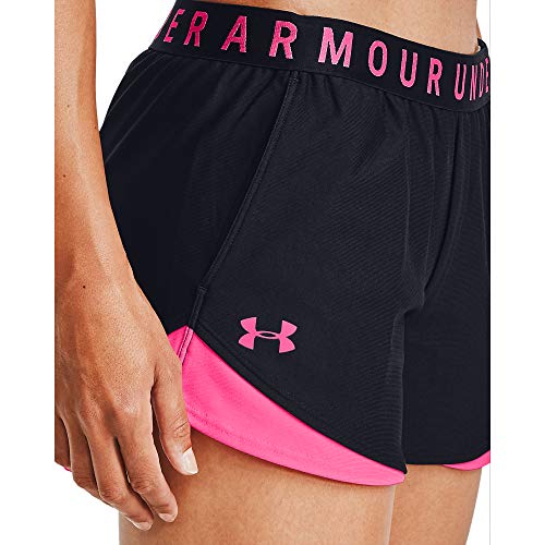 Under Armour Play Up Shorts 3.0 Pantalones Cortos, Negro Cerise Cerise Cerise (028), S para Mujer