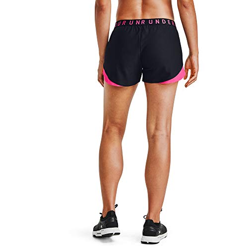 Under Armour Play Up Shorts 3.0 Pantalones Cortos, Negro Cerise Cerise Cerise (028), S para Mujer