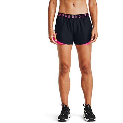 Under Armour Play Up Shorts 3.0 Pantalones Cortos, Negro Cerise Cerise Cerise (028), S para Mujer