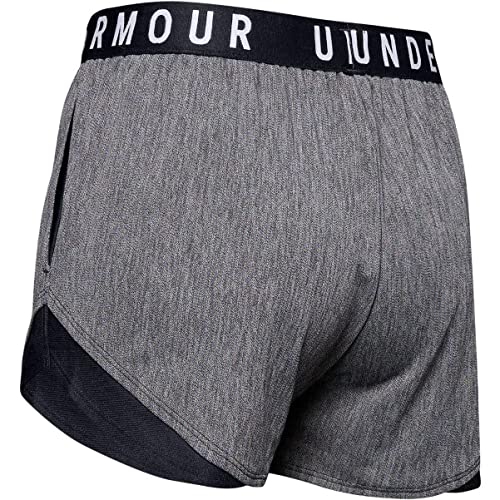 Under Armour Play Up Twist Shorts 3.0, shorts mujer, Negro (Black / Black / White) , L