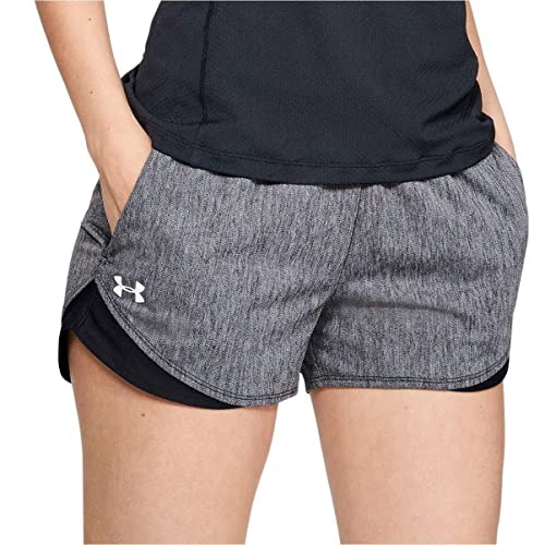 Under Armour Play Up Twist Shorts 3.0, shorts mujer, Negro (Black / Black / White) , XL