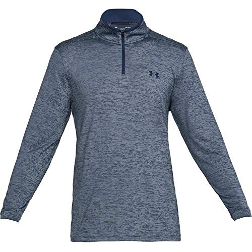 Under Armour Playoff 2.0 1/4 Zip, Camisa Polo para Hombre, Camiseta Polo Hombre, Azul (Academy/Academy 408), S