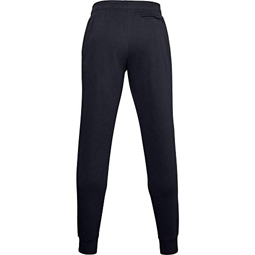 Under Armour Rival Fleece, pantalones de chándal hombre, Negro (Black / Onyx White) , XL