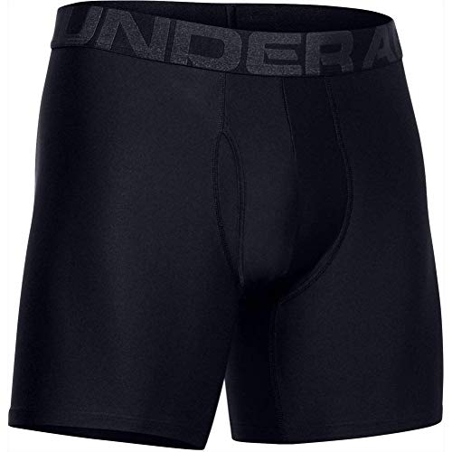 Under Armour Tech 6 en un pack de 2, bóxers ajustados hombre, Black / Black, L