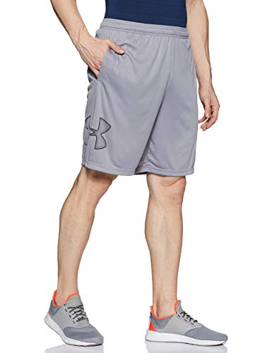 Under Armour Tech Graphic Short, Pantalón corto Hombre, Gris (Steel / Black) , L