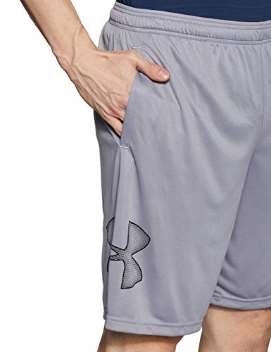 Under Armour Tech Graphic Short, Pantalón corto Hombre, Gris (Steel / Black) , L