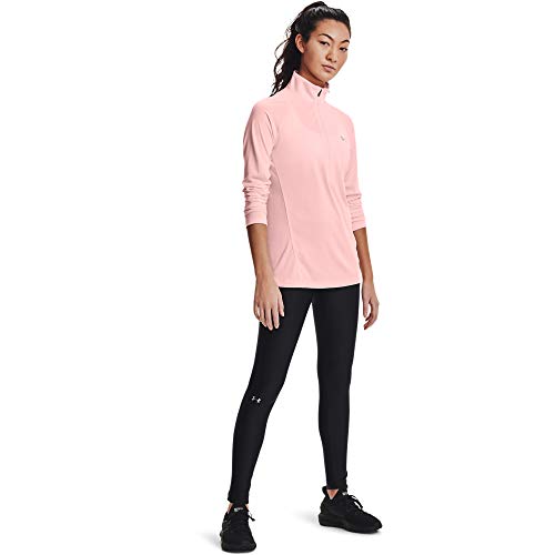 Under Armour Tech Twist ½ Zip Long Sleeve Pullover Media Cremallera, Mujer, Tinte Beta (658)/Plateado metálico, M