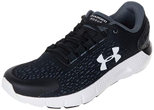 Under Armour UA GS Charged Rogue 2, Zapatillas para Correr, Calzado Deportivo De Calidad para Hombre Unisex Adulto, Negro (Black/Halo Gray/White), 37.5 EU